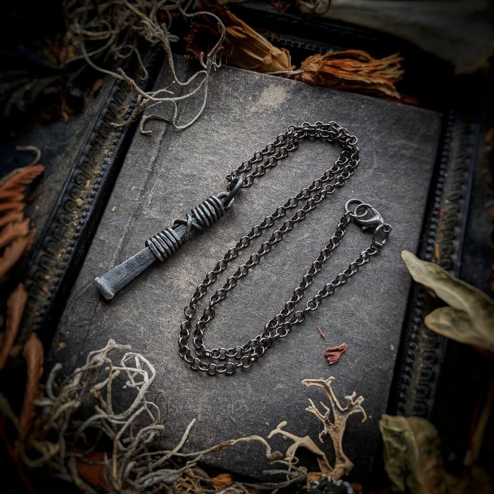 The Inverted Witches Nail Necklace